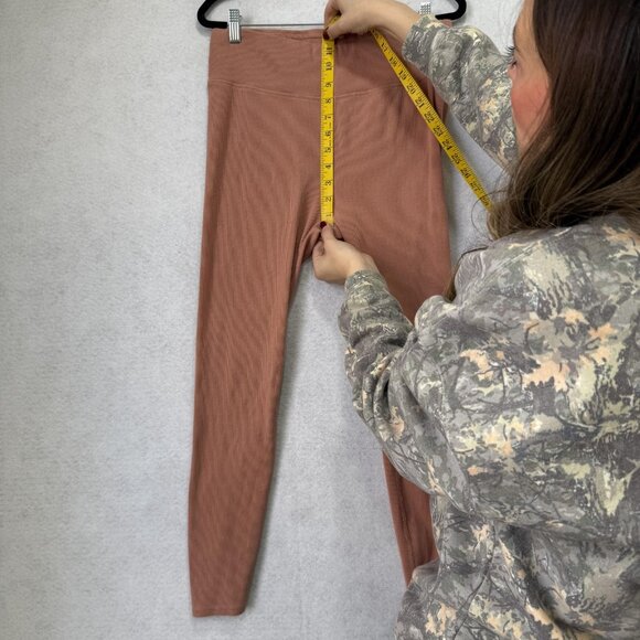 Pact Leggings Womens XL Rose Pink Organic Cotton High Rise Yoga Stretch Pants - Picture 6 of 10